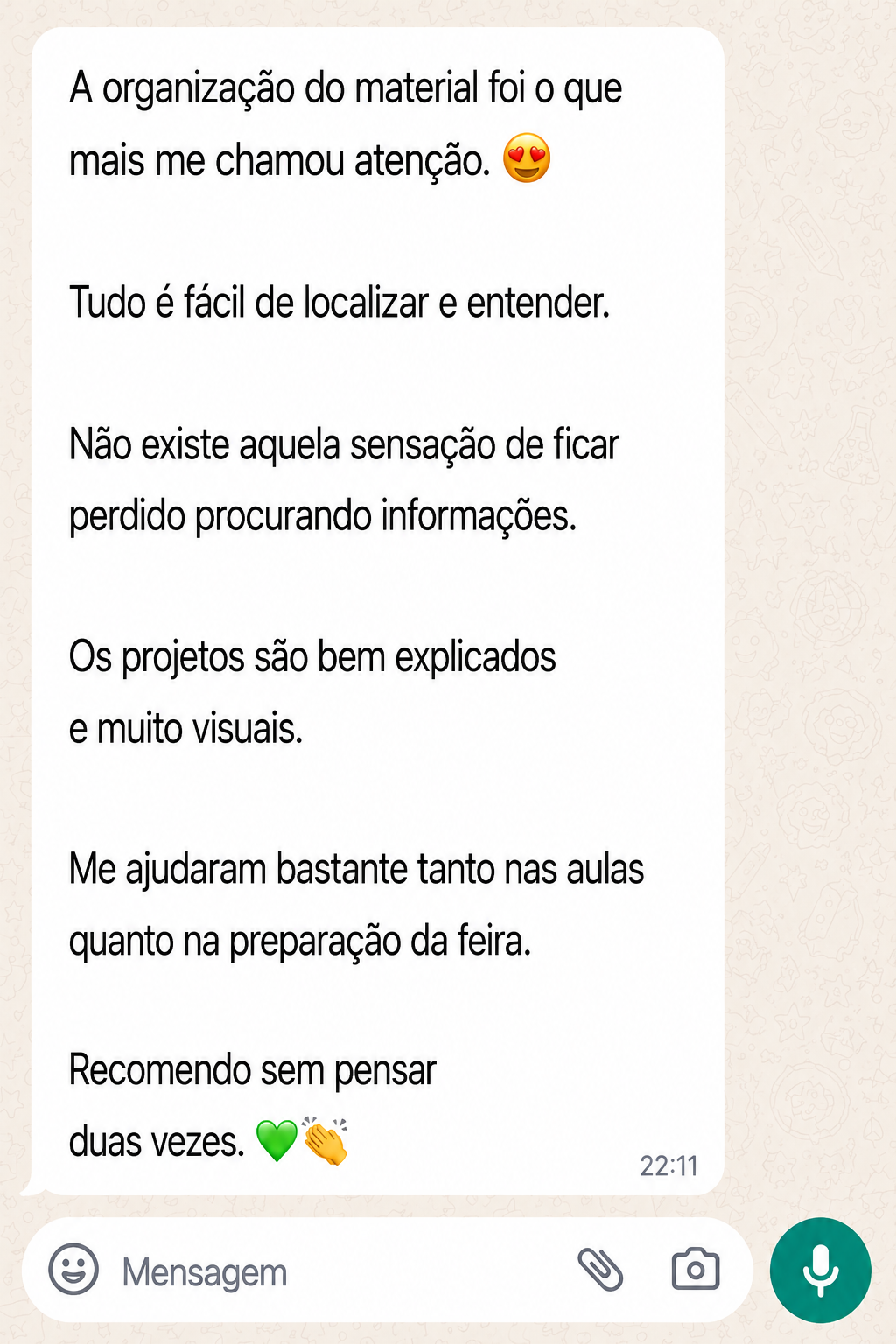 Depoimento de cliente