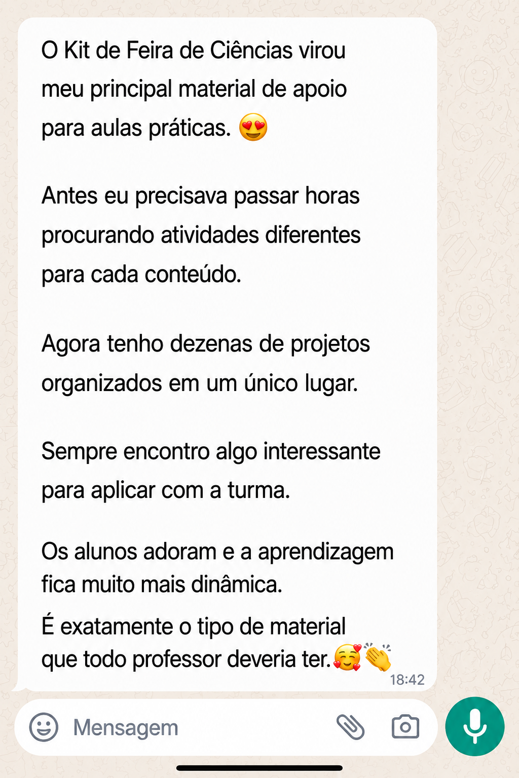 Depoimento de cliente