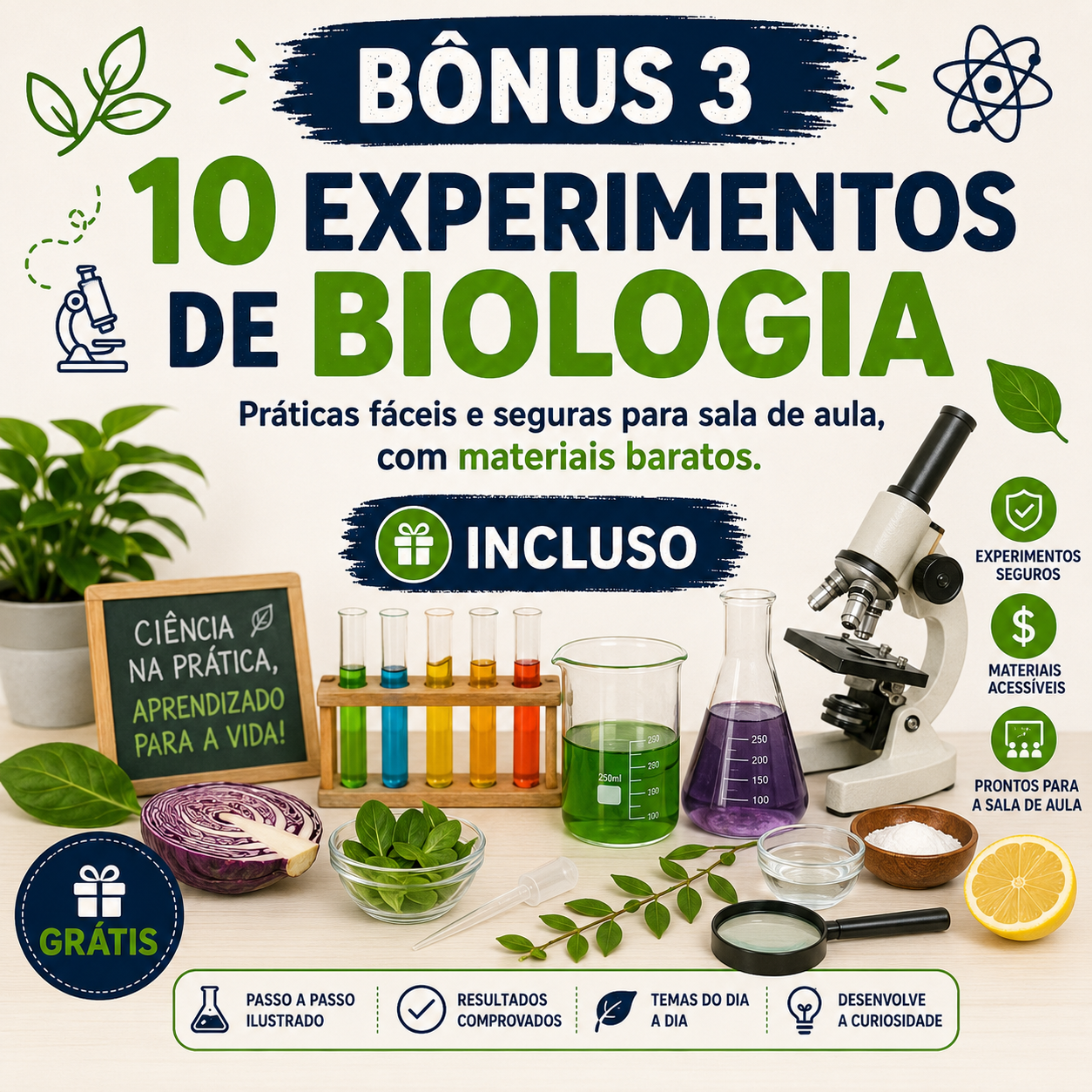 10 Experimentos de Biologia