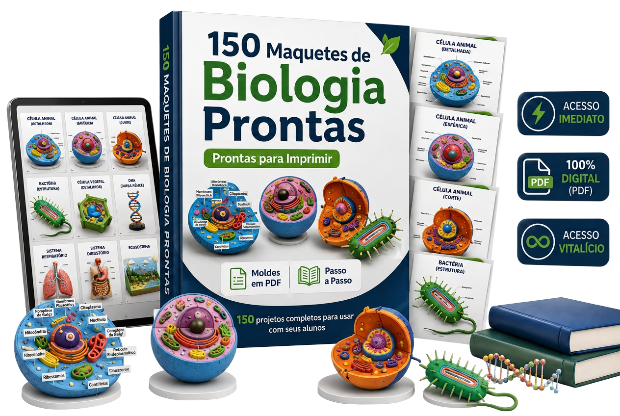 10 Maquetes de Biologia Prontas para Imprimir