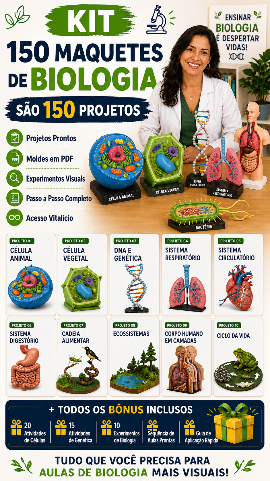 Plano Completo — 150 Maquetes + Todos os Bônus